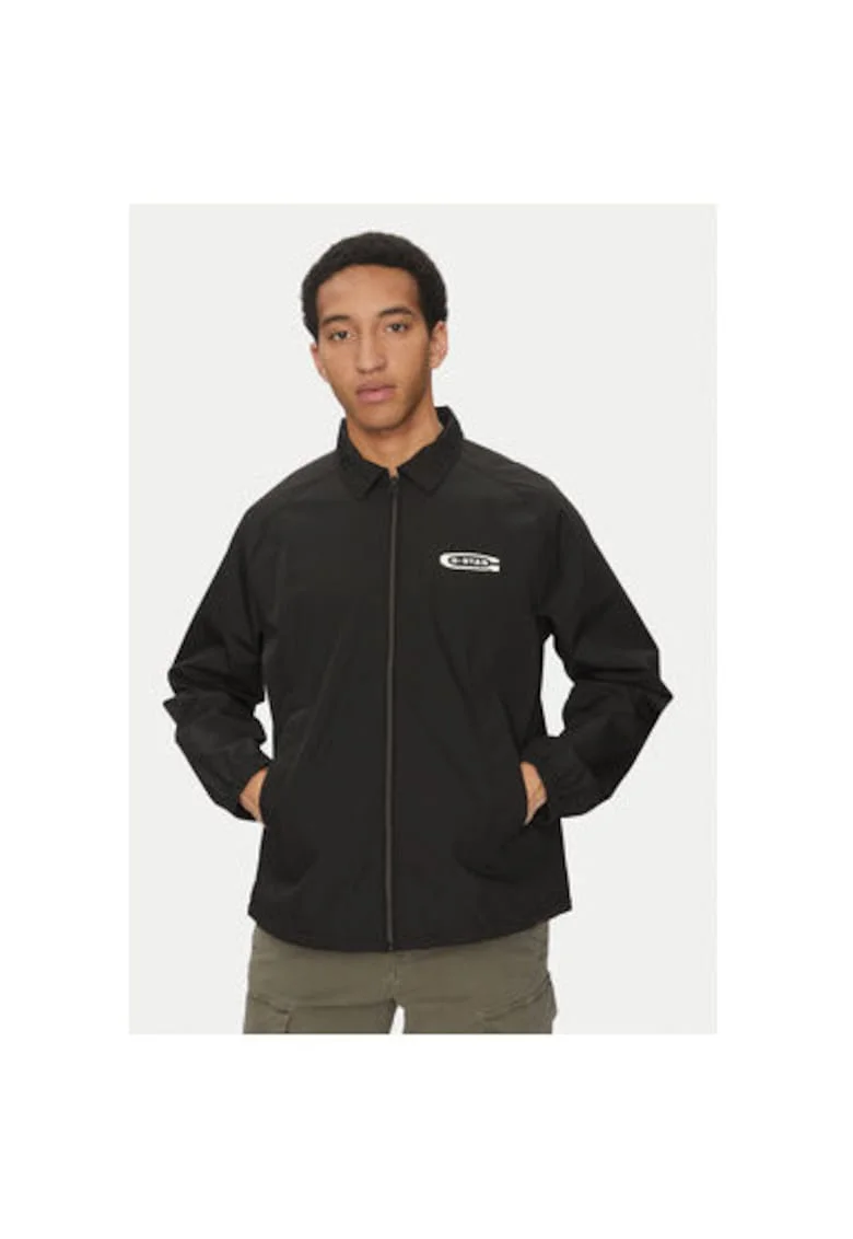 Jacheta barbati G Star Raw, D26120-D738, Poliester reciclat, Negru, Negru