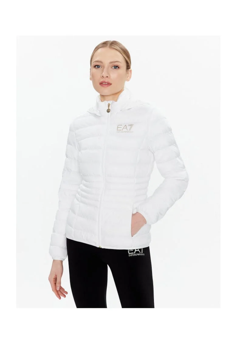 Jacheta dama  Emporio Armani, 8NTB23 TNF8Z, Poliester, Alb, Alb
