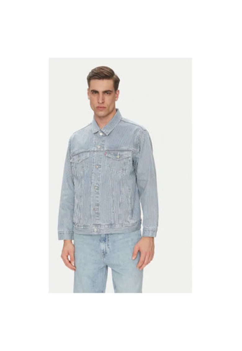 Jacheta de blugi barbati Levi S, A5782-0045, Bumbac, Albastru, Albastru