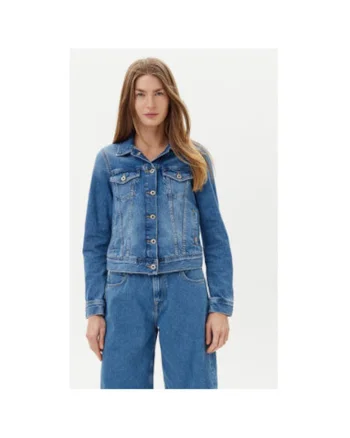 Jacheta de blugi dama  PL402430IA5, Bumbac, Albastru, Albastru