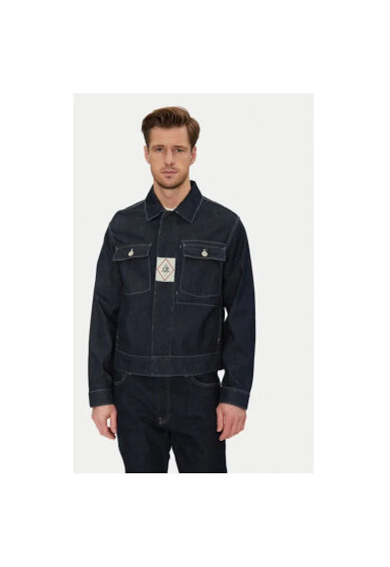 Jacheta de blugi barbati C P Company, 18CMOW188A110295W, Bumbac, Albastru, Albastru