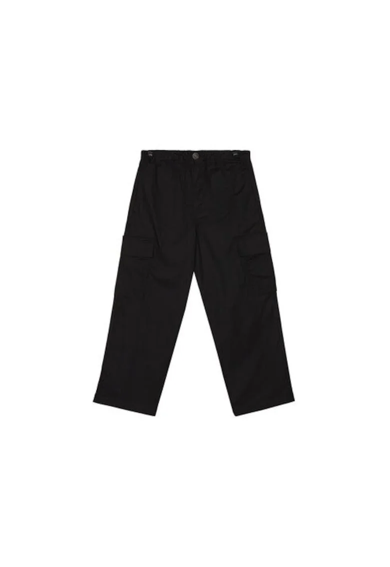 Pantaloni baieti  4L2VCF04I, Bumbac, Negru, Negru