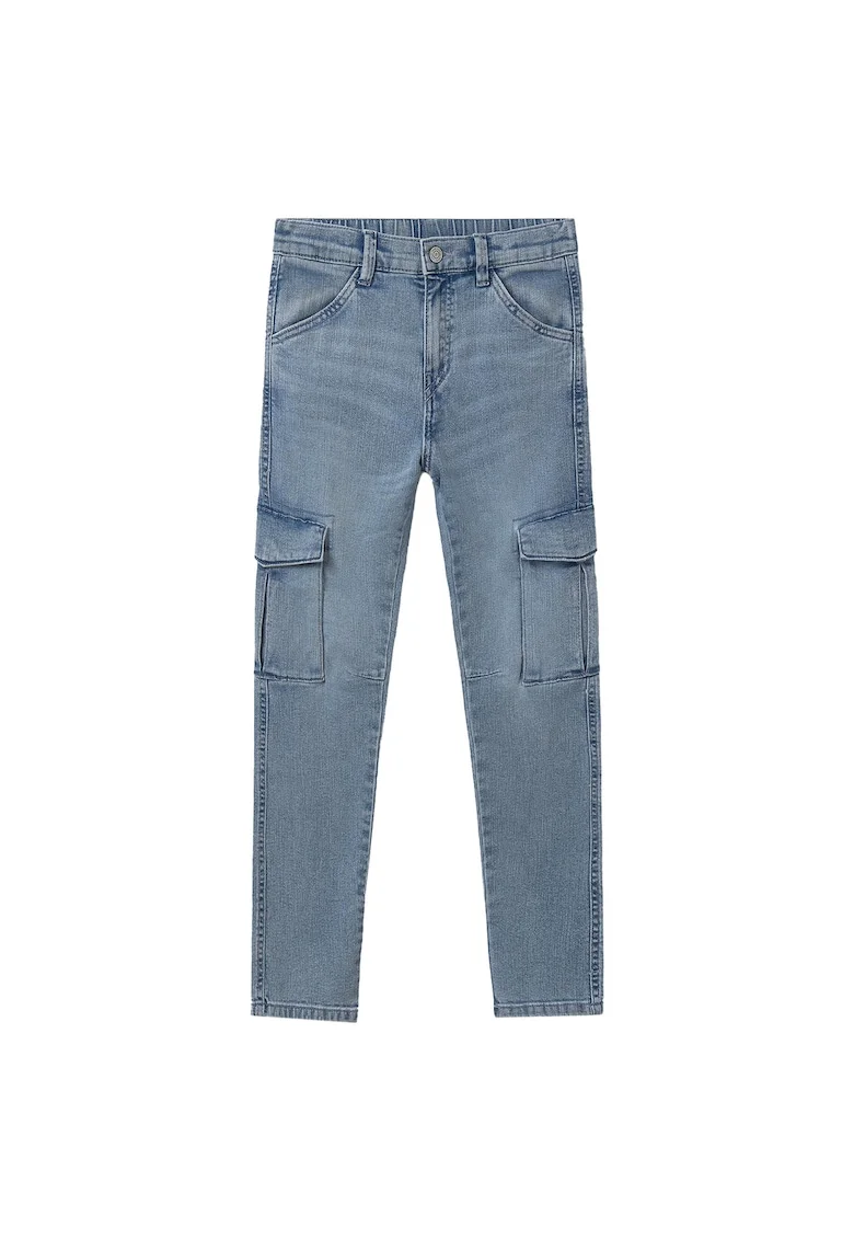 Pantaloni baieti  6531, Bumbac/Poliester, Albastru, Albastru