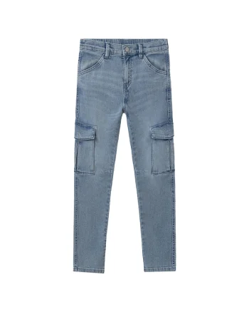 Pantaloni baieti  6531, Bumbac/Poliester, Albastru, Albastru