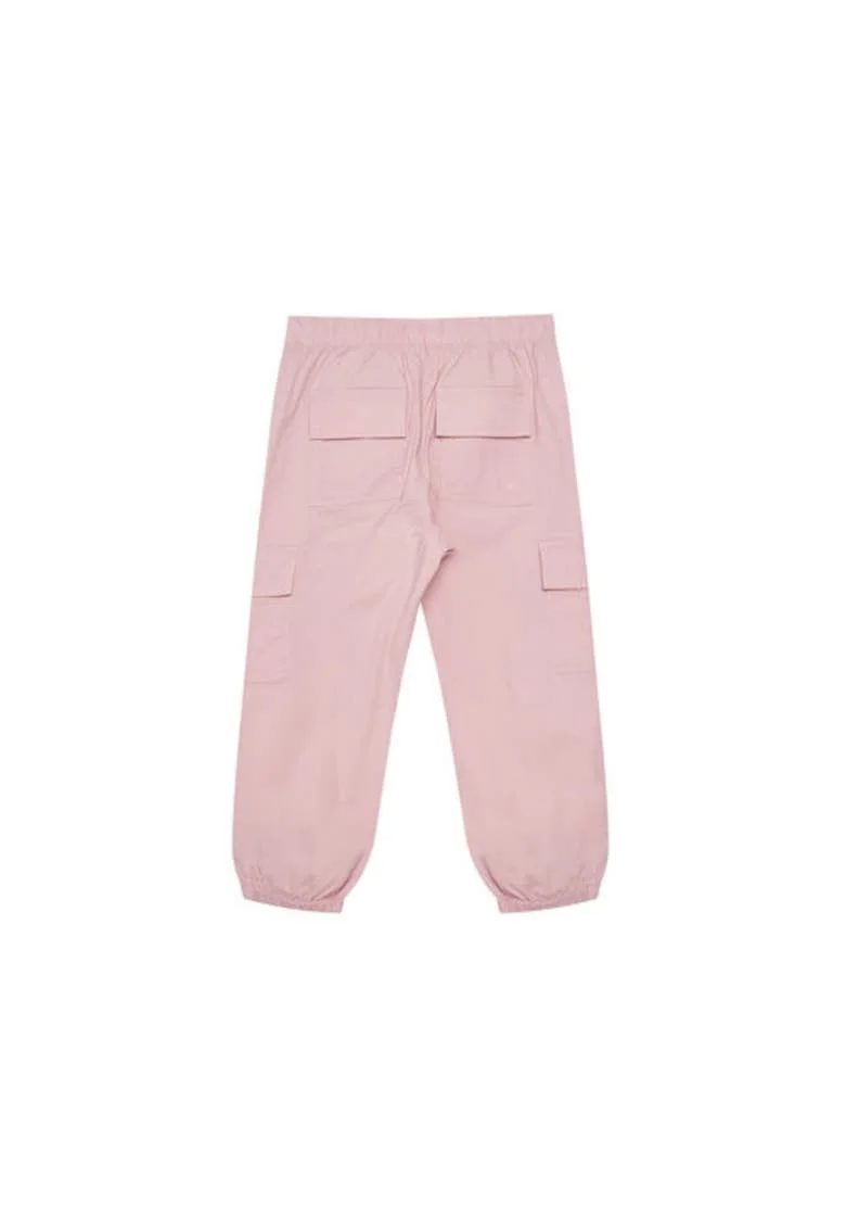 Pantaloni bumbac roz pentru fete, Roz