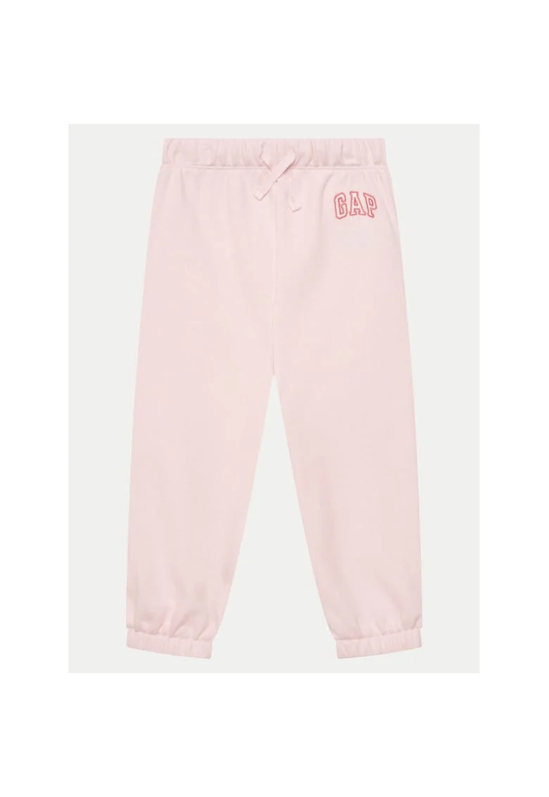 Pantaloni fete,  305289575, Bumbac/Poliester reciclat, Roz, Roz