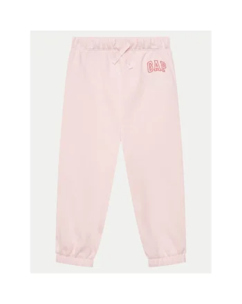 Pantaloni fete,  305289575, Bumbac/Poliester reciclat, Roz, Roz