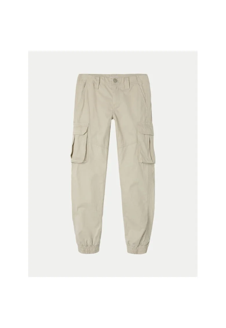 Pantaloni fete,  304718441, Bumbac, Gri, Gri