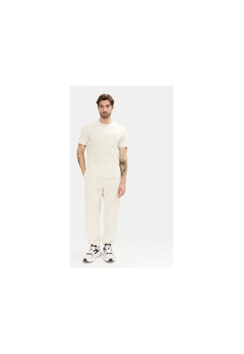 Pantaloni de trening barbati  Emporio Armani, 7M000154 AF10432, Bumbac, Ecru, Ecru