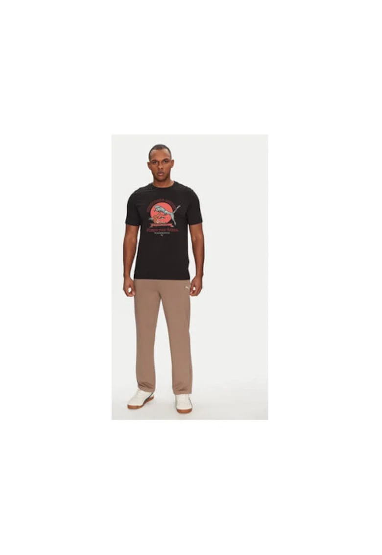 Pantaloni de trening barbati  629651, Bumbac, Maro, Maro