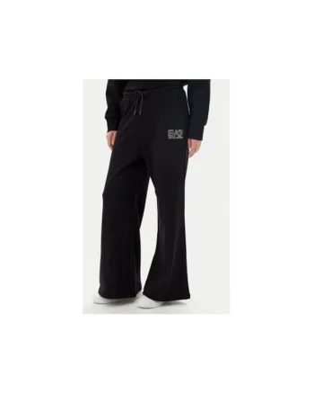 Pantaloni de trening dama  Emporio Armani, 7W000106 AF12473, Bumbac/Poliester, Negru, Negru