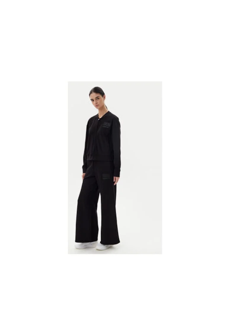 Pantaloni de trening dama  Emporio Armani, 7W000179 AF12473, Bumbac/Poliester, Negru, Negru