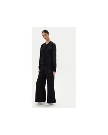 Pantaloni de trening dama  Emporio Armani, 7W000179 AF12473, Bumbac/Poliester, Negru, Negru