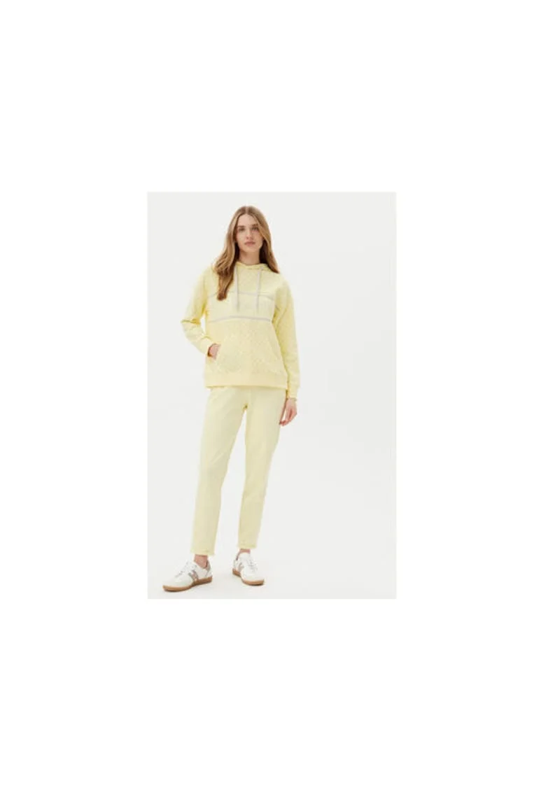 Pantaloni de trening dama  10007096 30036522, Bumbac/Poliester, Galben, Galben