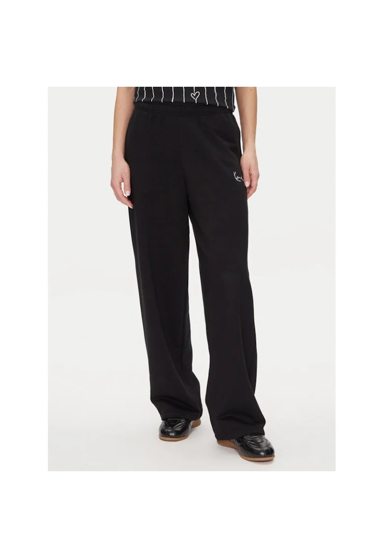 Pantaloni de trening dama  61030062, Bumbac/Poliester, Negru, Negru