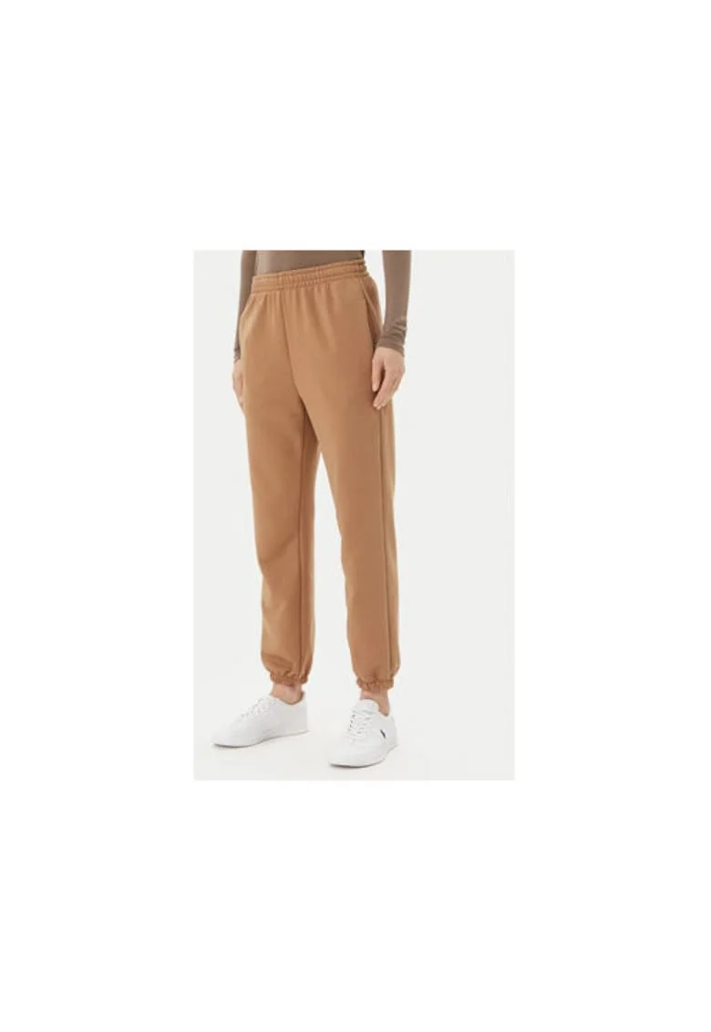 Pantaloni de trening dama  TD0573, Bumbac/Poliester, Maro, Maro