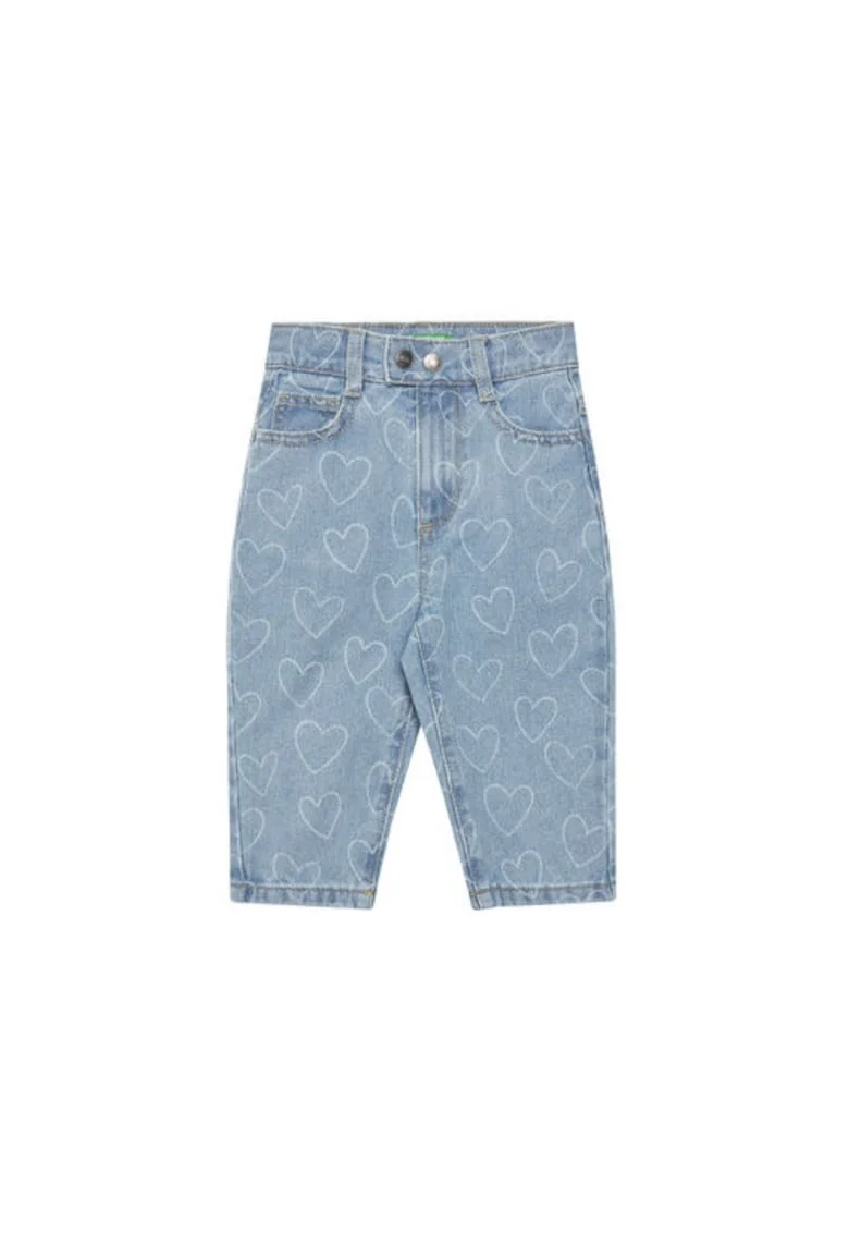Pantaloni fete  49DAGE02I, Bumbac, Albastru, Albastru
