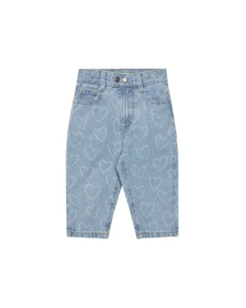 Pantaloni fete  49DAGE02I, Bumbac, Albastru, Albastru