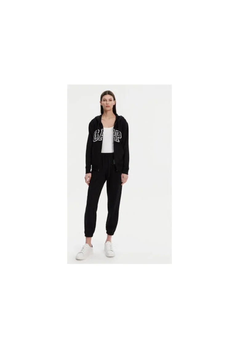 Pantaloni de trening dama  889527-00, Bumbac/Poliester, Negru, Negru