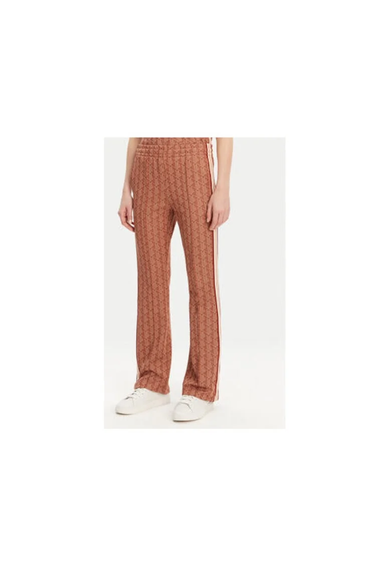 Pantaloni de trening dama  XF9313, Poliester/Bumbac, Portocaliu, Portocaliu