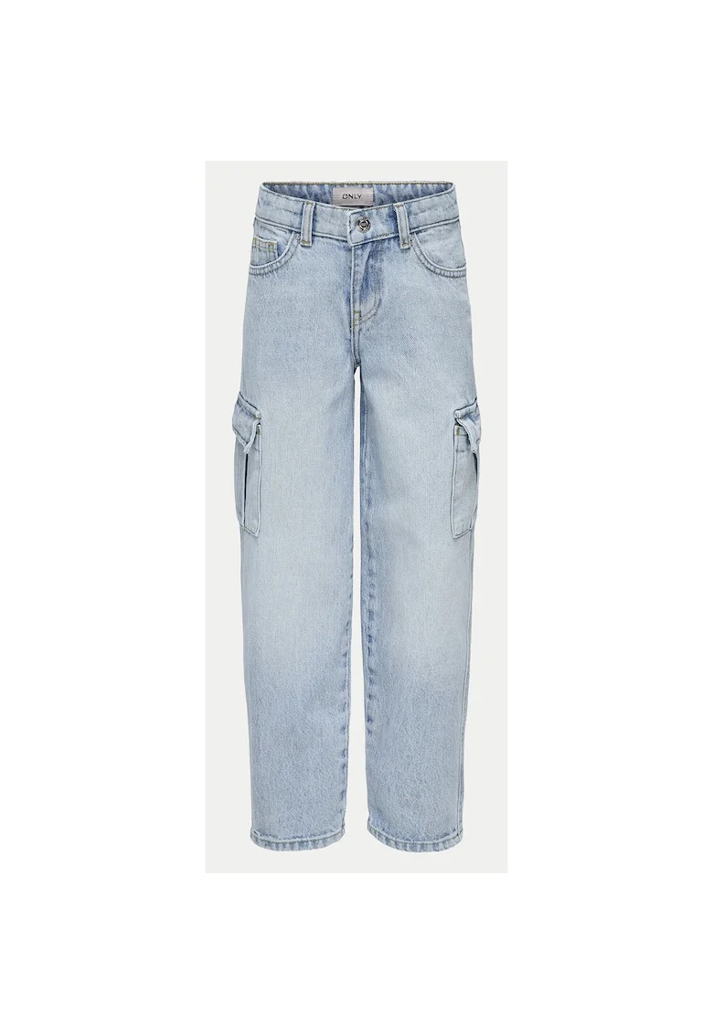 Pantaloni fete  15344508, Bumbac, Albastru, Albastru