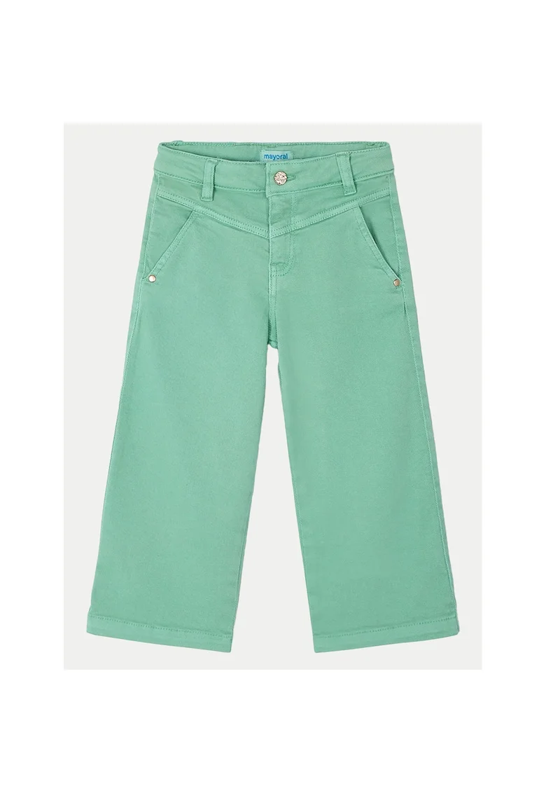 Pantaloni fete  3555, Bumbac, Galben, Galben