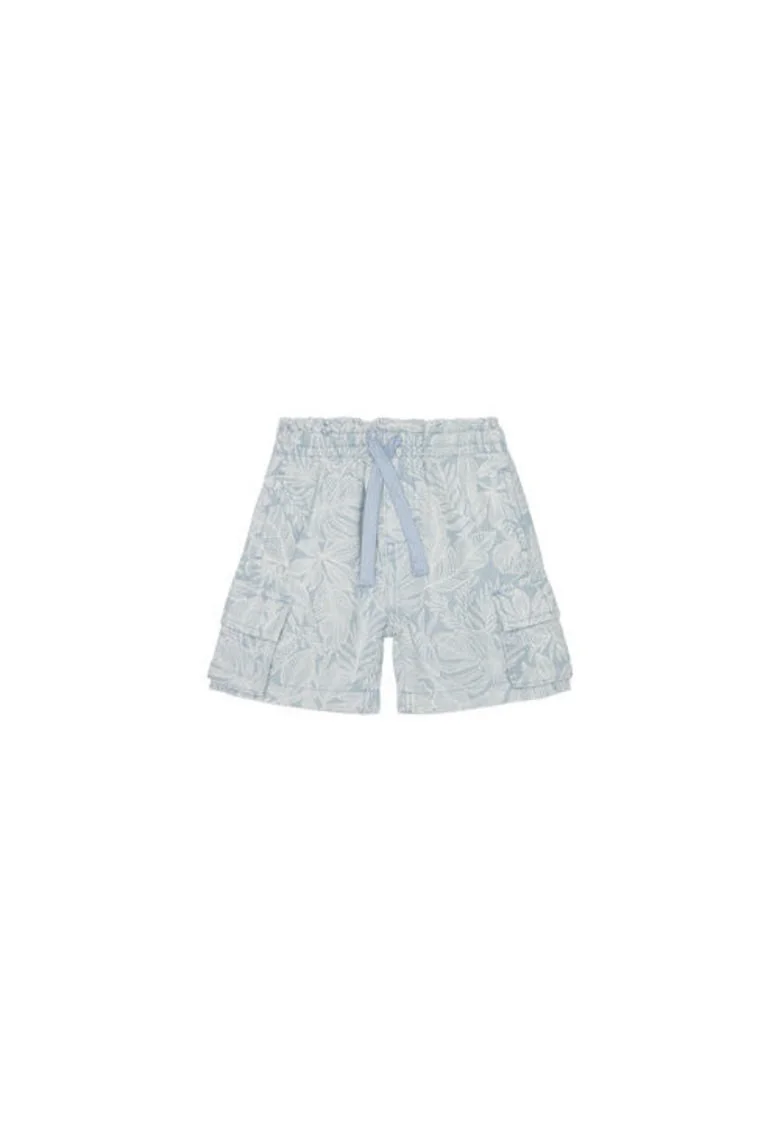 Pantaloni scurti baieti  4Q89G902L, In/Viscoza, Albastru, Albastru
