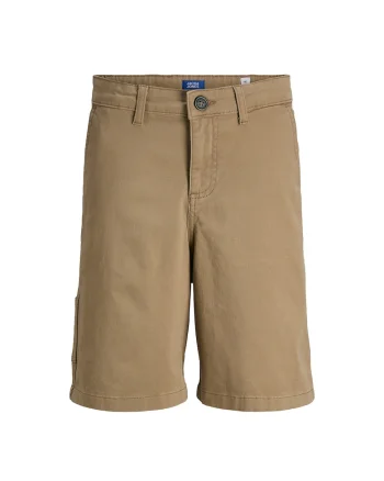Pantaloni scurti baieti Jack Jones Junior, 12268938, Bumbac, Maro, Maro