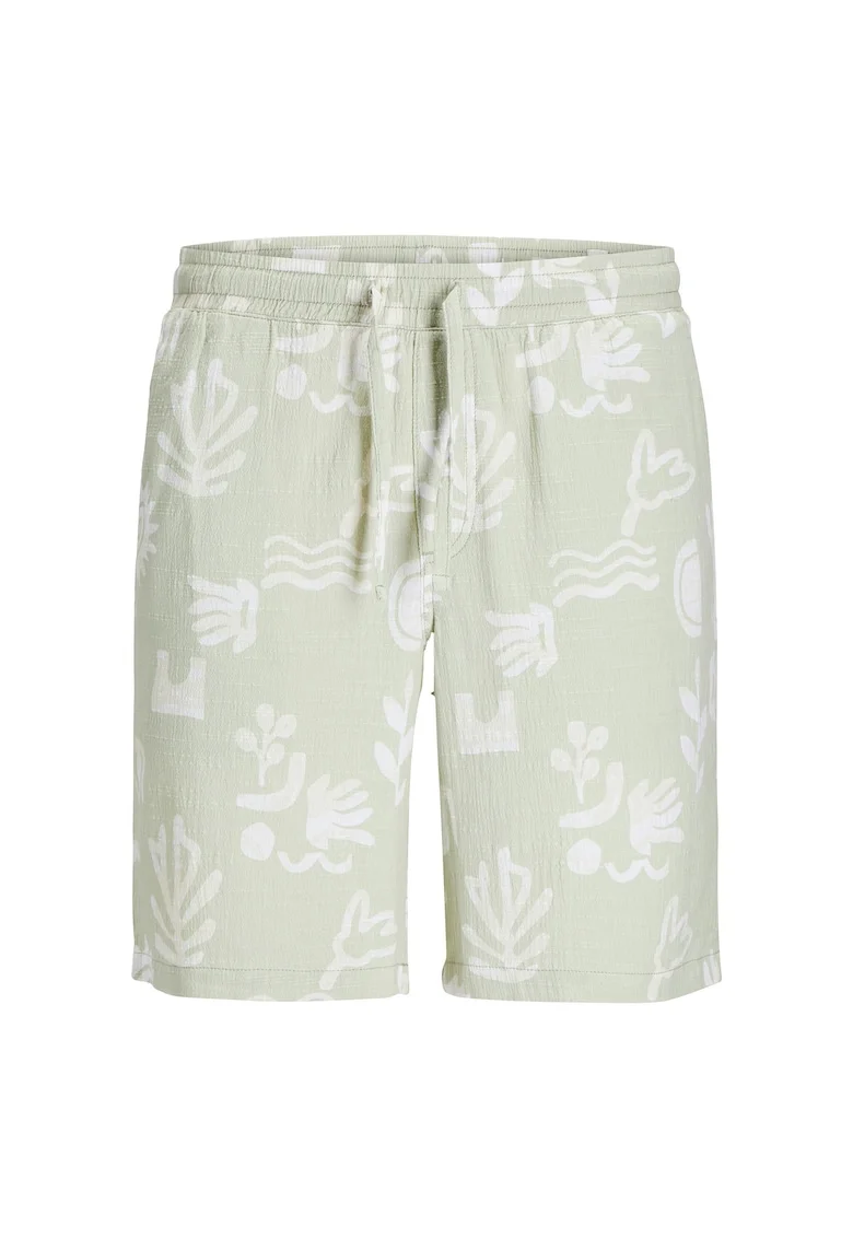 Pantaloni scurti baieti Jack Jones Junior, 12277599, Bumbac, Verde, Verde