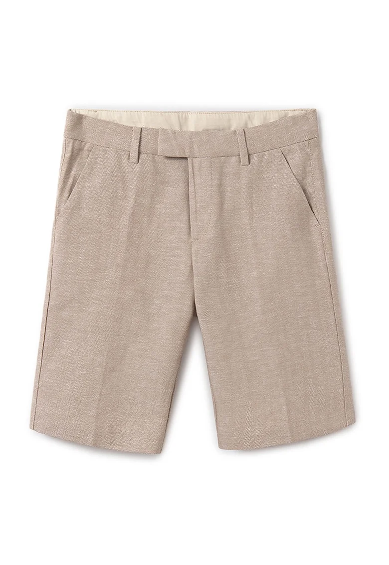 Pantaloni scurti baieti  6202, Bumbac, Bej, Bej