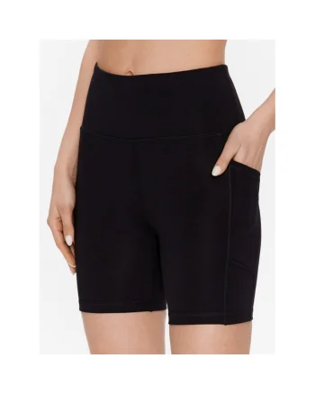 Pantaloni scurti dama,  301382836, Poliester, Negru, Negru