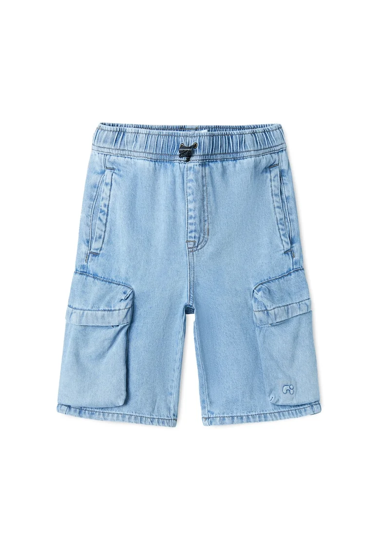 Pantaloni scurti din denim baieti  13240411, Bumbac, Albastru, Albastru