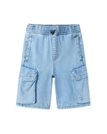 Pantaloni scurti din denim baieti  13240411, Bumbac, Albastru, Albastru