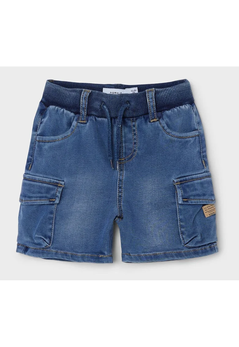 Pantaloni scurti din denim baieti  13212547, Lyocell/Poliester reciclat, Albastru, Albastru