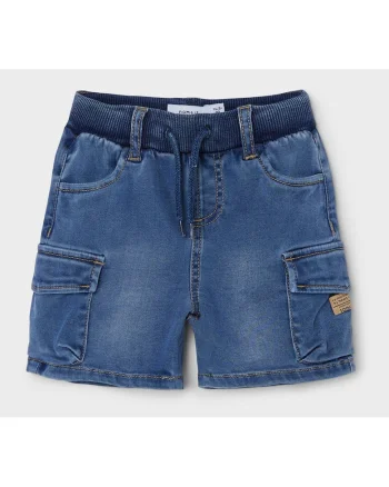 Pantaloni scurti din denim baieti  13212547, Lyocell/Poliester reciclat, Albastru, Albastru