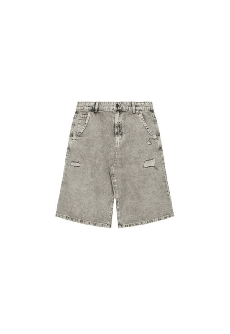 Pantaloni scurti din denim baieti  4AD7C9045, Bumbac, Gri, Gri