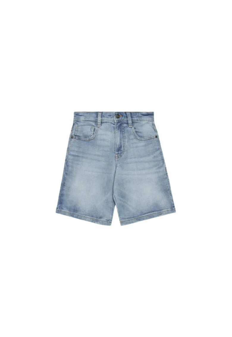 Pantaloni scurti din denim baieti  4PORC903I, Bumbac/Poliester, Albastru, Albastru
