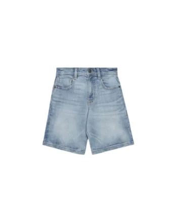 Pantaloni scurti din denim baieti  4PORC903I, Bumbac/Poliester, Albastru, Albastru
