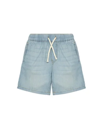 Pantaloni scurti din denim baieti  4DHJG9034, Bumbac, Albastru, Albastru