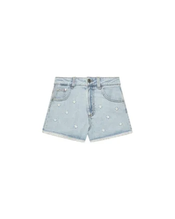Pantaloni scurti din denim fete  4UTPC9049, Bumbac/Lyocell, Albastru, Albastru