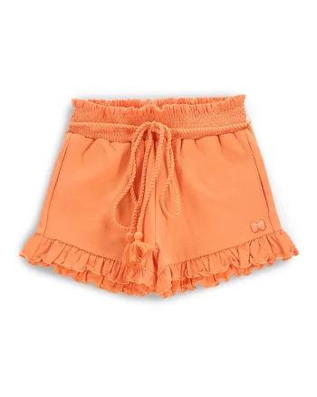 Pantaloni scurti fete  WC5121401FGK, Bumbac/Poliester, Portocaliu, Portocaliu