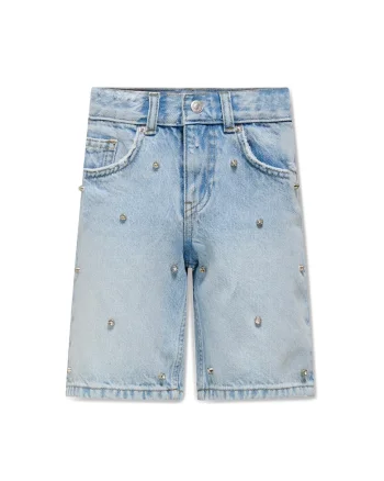 Pantaloni scurti din denim fete  15345159, Bumbac, Albastru, Albastru