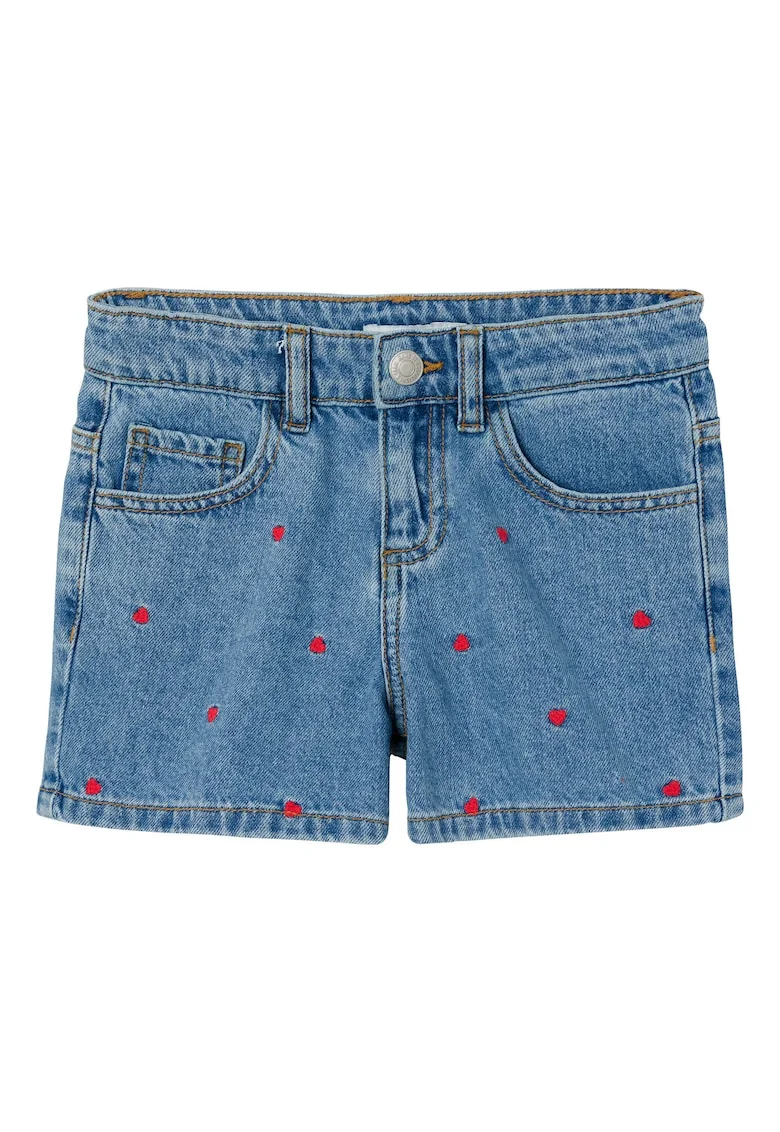 Pantaloni scurti din denim fete  13229316, Bumbac, Albastru, Albastru