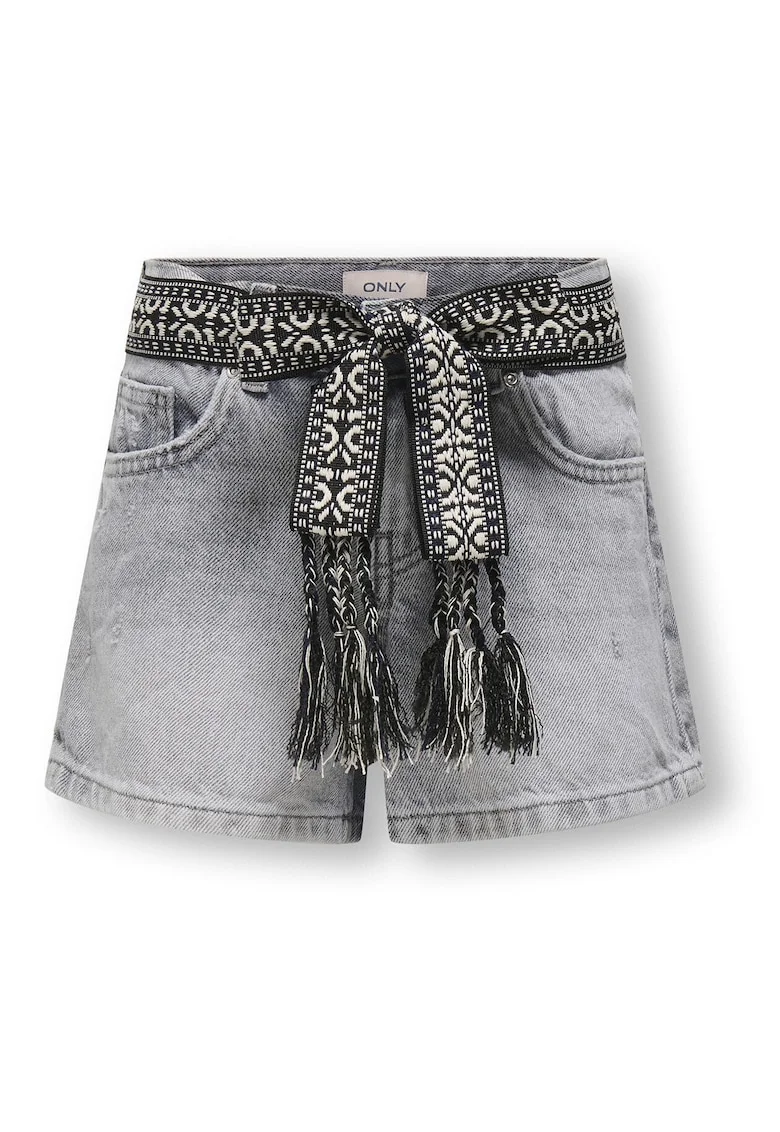 Pantaloni scurti din denim fete  15345607, Bumbac, Gri, Gri