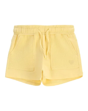 Pantaloni scurti fete  WC5121401HGK, Bumbac/Elastan, Galben, Galben