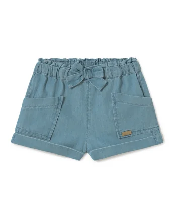 Pantaloni scurti fete  1227 81, Bumbac/Lyocell, Albastru, Albastru