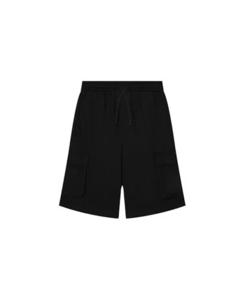 Pantaloni scurti sport baieti  39DJC902N, Bumbac organic, Negru, Negru