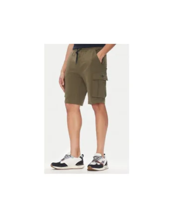 Pantaloni scurti sport barbati  251BF025F459, Bumbac/Elastan, Kaki, Kaki