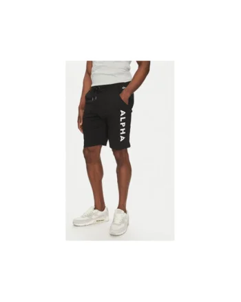Pantaloni scurti sport barbati  116366, Bumbac, Negru, Negru