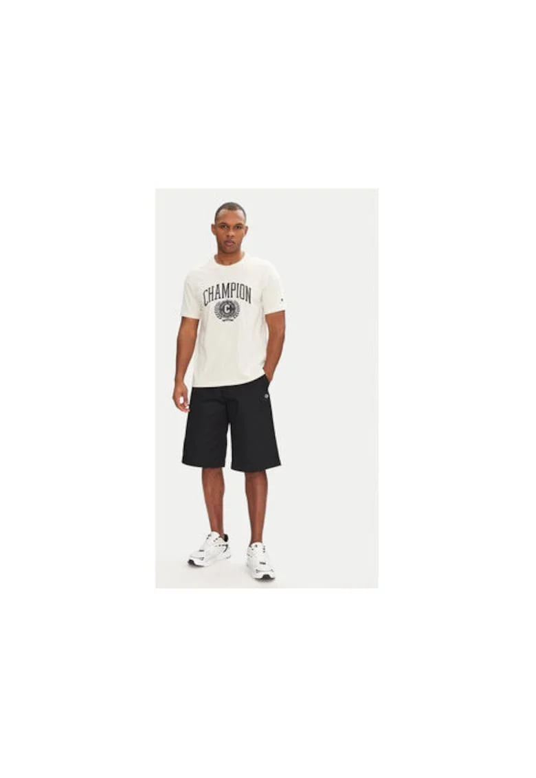 Pantaloni scurti sport barbati  220765, Bumbac/Poliester, Negru, Negru